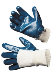 Перчатки х/б с неполным\полным нитриловым покрытием (трикотажный манжет)